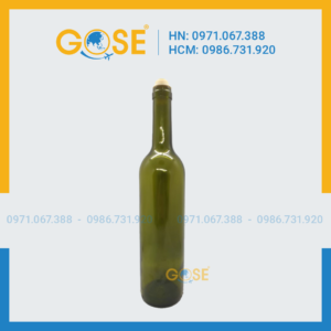 Chai rượu phổ thông vang xanh 32