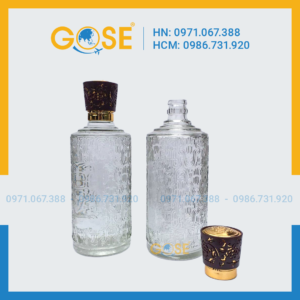 Chai thủy tinh đựng rượu cao cấp AM650