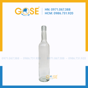 Chai thủy tinh 500ml đựng rượu Men500