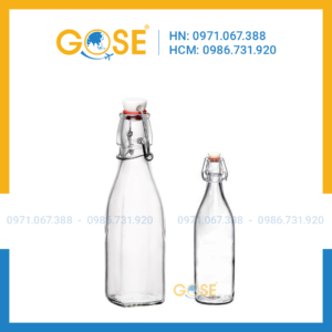 Chai thủy tinh nắp cài 300ml và 500ml