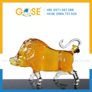 Chai hình con lợn 750ml đựng rượu