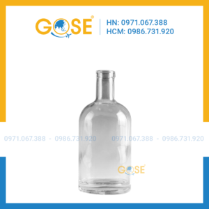 Chai thủy tinh đẹp 750ml whisky, chai cao cấp