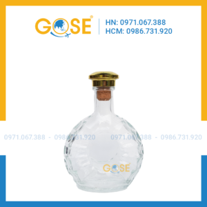 Chai lọ thủy tinh cao cấp 500ml đựng rượu XO