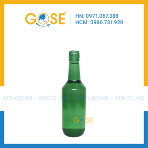 Chai thủy tinh đựng rượu 360ml màu xanh ngọc