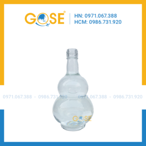 Chai thủy tinh 500ml hồ lô đựng rượu